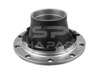 10.40401 Wheel hub, without bearings, d1: 152.4 mm, d2: 152.4 mm, D: 375 mm, 10 bores, b: 25.5 mm, H: 230.5 mm