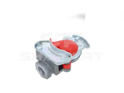 10.44279 Palm coupling, red lid, M16 x 1,5, 8.5 bar