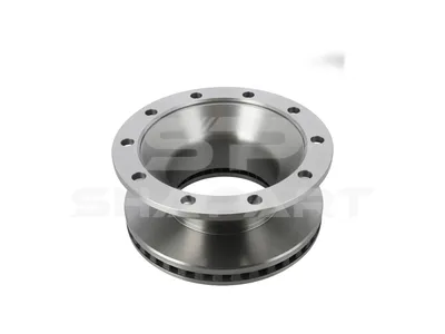 10.54101 Brake disc, D: 375 mm, 10 bores, P: 335 mm, d: 290 mm, H: 168 mm, S: 45 mm