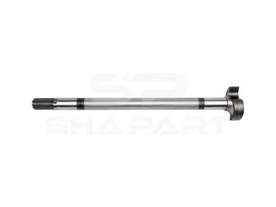 10.63100 Brake camshaft, right, D: 38 mm, L1: 635 mm, L3: 590 mm, 10 teeth