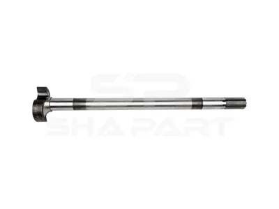 10.63101 Brake camshaft, left, D: 38 mm, L1: 635 mm, L3: 590 mm, 10 teeth