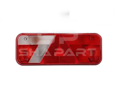 10.99081 Tail lamp, left, L1: 539 mm, L2: 350 mm, H1: 165 mm, H2: 133 mm, T: 80 mm