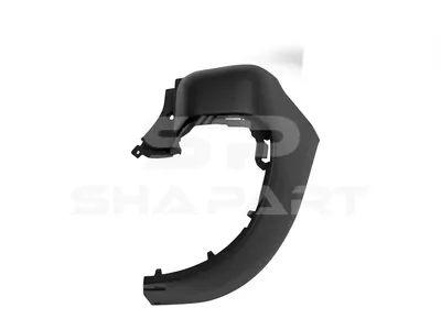 12.82228 Bumper corner, rear, right, black