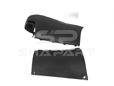 12.82237 Bumper corner, rear, right, black