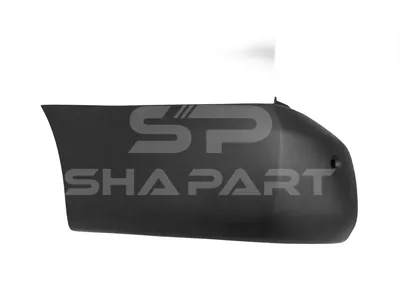 12.82252 Bumper corner, rear, left, black