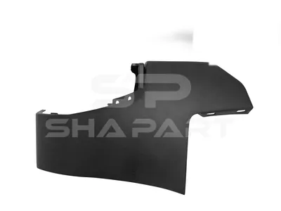 12.82267 Bumper corner, rear, right, black