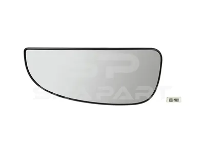 12.83503 Mirror glass, wide view mirror, left, heated