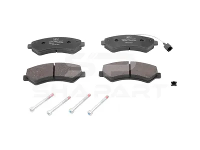 12.93101 Disc brake pad kit, with screws, W: 169.1 mm, S: 19 mm, H: 69.1 mm