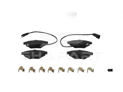 13.93102 Disc brake pad kit, with accessories, W: 122.8 mm, S: 17.3 mm, H: 50.1 mm