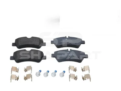 13.93106 Disc brake pad kit, without wear indicator, W: 136.9 mm, S: 17.6 mm, H: 58.5 mm
