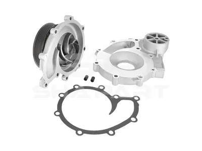 1.11164 Water pump, complete with housing and gasket, DI: 105 mm, DP: 155 mm, 8 grooves