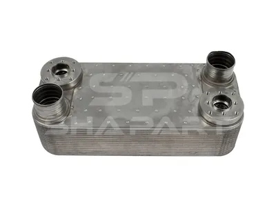 1.14512 Oil cooler, gearbox, retarder, L: 413 mm, W: 177 mm, T: 97 mm