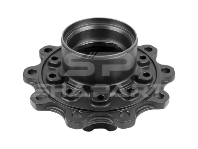 1.17310 Wheel hub, without bearings, d1: 147 mm, d2: 147 mm, D: 380 mm, 10 bores, b: 22.3 mm, H: 213.5 mm