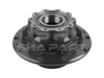 1.17313 Wheel hub, with bearing, d1: 146.9 mm, d2: 146.9 mm, D: 375 mm, 10 bores, b: 22.3 mm, P: 335 mm, H: 210 mm