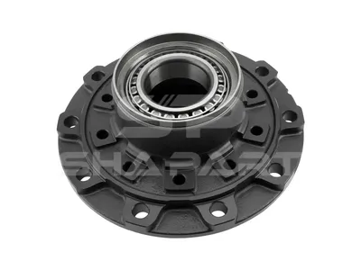 1.17314 Wheel hub, with bearing, d1: 147 mm, d2: 127 mm, D: 380 mm, 10 bores, b: 22.3 mm, H: 210.5 mm