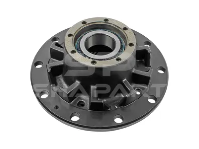 1.17318 Wheel hub, with bearing, d1: 130 mm, d2: 140 mm, D: 375 mm, 10 bores, b: 22.4 mm, H: 184 mm