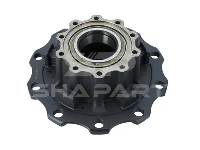 1.17329 Wheel hub, with bearing, d1: 147 mm, d2: 147 mm, D: 375 mm, 10 bores, b: 24 mm, H: 213 mm