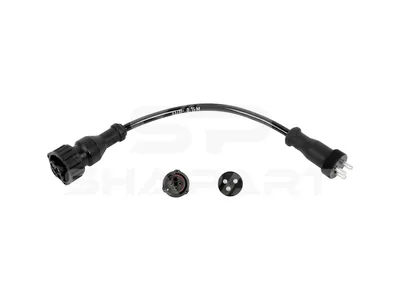 1.18840 Adapter cable, solenoid valve, M24 x 1, L: 280 mm, 3 poles