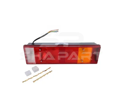 1.21246 Tail lamp, left, 24 V, P21W, R5W, L: 464 mm, H: 130 mm
