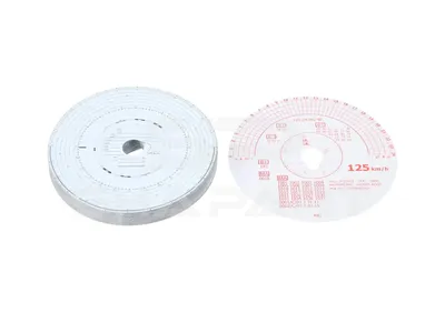 1.21642 Tachograph disc set, 1 day, 125 km/h, 100 pcs