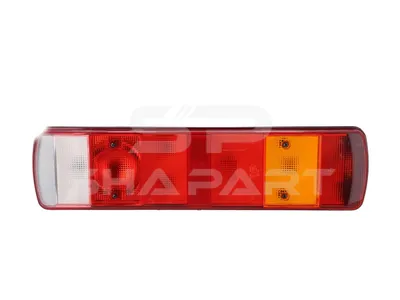 1.21843 Tail lamp, right, prepared for reverse alarm, 24 V, Lb: 152 mm, M8, L: 515 mm, H: 130 mm, T: 80 mm
