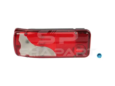 1.21887 Tail lamp, left, with license plate lamp, 24 V, P21W, Lb: 160 mm, L: 400 mm, H: 160 mm, T: 89.5 mm