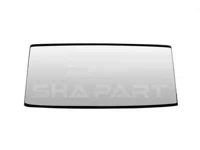 1.22344SP Windshield, tinted green, wooden box, L: 2297 mm, W: 868 mm