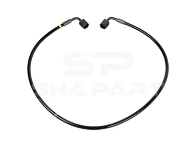 1.22653 Hose line, cabin tilt, D: 9.2 mm, M14 x 1,5, M14 x 1,5, M14 x 1,5, L: 820 mm, L1: 820 mm, 400 bar