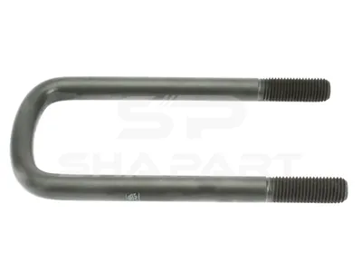 1.25411 U-bolt, r: 15 mm, R: 140 mm, M24 x 3, LTh: 70 mm, L: 280 mm, w: 103 mm