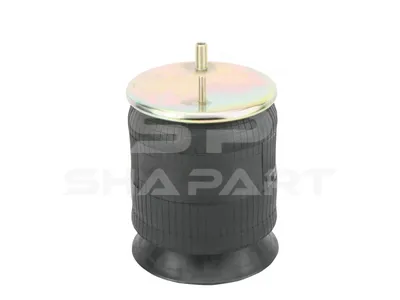 1.25868 Air spring, with plastic piston, D1: 229 mm, D2: 239 mm, Dmax: 232 mm, M12 x 1,75, M14 x 1,5, Lmin: 166 mm, Lmax: 412 mm