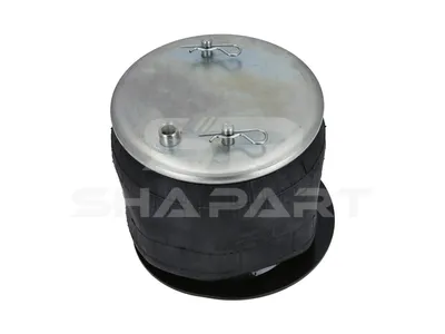 1.25875 Air spring, with steel piston, D: 229 mm, Dmax: 260 mm, M16 x 1,5, L: 255 mm
