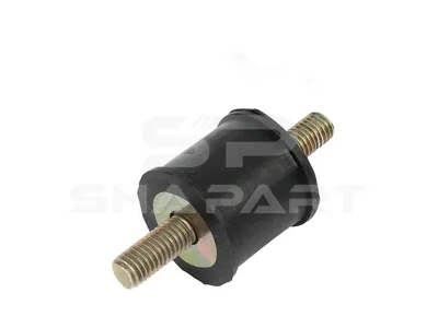 1.27352 Rubber buffer, D: 27 mm, M8 x 1,25, L: 54 mm, H: 26 mm