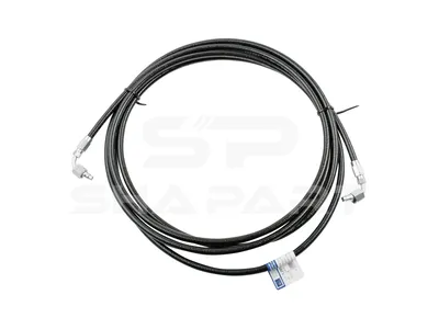 1.28130 Hose line, cabin tilt, D: 9.2 mm, M12 x 1,5, M12 x 1,5, M12 x 1,5, L: 4145 mm, L1: 4205 mm, 250 bar