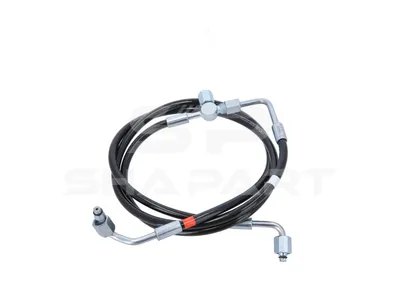 1.28154 Hose line, cabin tilt, D: 8.5 mm, M12 x 1,5, M12 x 1,5, M12 x 1,5, L1: 1740 mm, L2: 900 mm, 362 bar