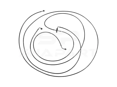 1.28194 Hose line, cabin tilt, M14 x 1,5, L1: 2020 mm, L2: 1420 mm, L3: 4435 mm, 420 bar