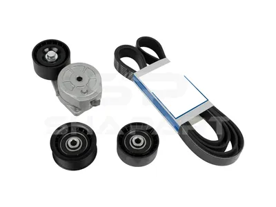1.31186 Belt tensioner, complete, with multiribbed belt, 8 PK, L: 2575 mm