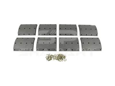 1.35050 Drum brake lining kit, axle kit, W: 254 mm, S: 19 mm
