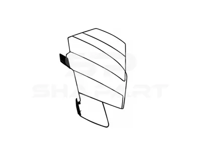 2.00525 Lamp protector, headlamp, left