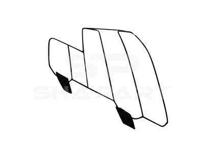 2.00531 Lamp protector, headlamp, left