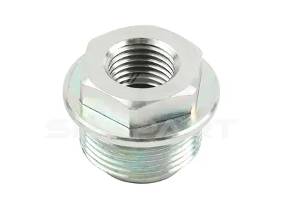 2.12480 Pipe union, feed pump, M14 x 1,5, M24 x 1,5, SW: 22, H: 22.5 mm