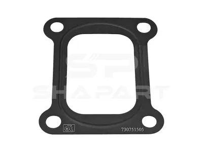 2.14205 Gasket, turbocharger, L: 133 mm, W: 93 mm, S: 0.6 mm