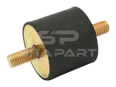 2.15080 Rubber buffer, D: 50 mm, M12 x 1,75, L: 87.5 mm, H: 42 mm