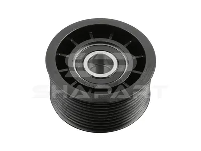 2.15454 Tension roller, plastic, D: 75 mm, W: 39 mm, 10 grooves