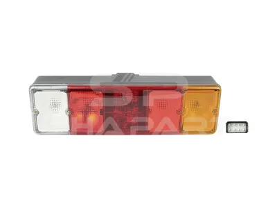 2.24145 Tail lamp, right, P21W, L: 330 mm, H: 124 mm, T: 90 mm, R5W, 12/24 V