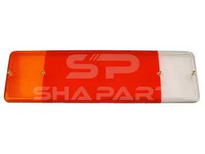 2.24147 Tail lamp glass, L: 330 mm, H: 124 mm, T: 15 mm