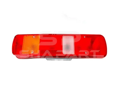 2.24417 Tail lamp, left, with license plate lamp, 24 V, Lb: 152 mm, M8, LTh: 20 mm, L: 500 mm, H: 130 mm, T: 90 mm