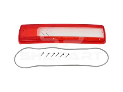 2.24522 Tail lamp glass, L: 500 mm, H: 130 mm
