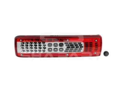2.24742 Tail lamp, right, with reverse alarm, Lb: 160 mm, L: 500 mm, H: 130 mm, T: 86 mm