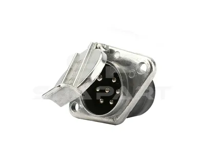 2.25430 Socket, aluminium, 24 V, ISO 1185, 7 poles