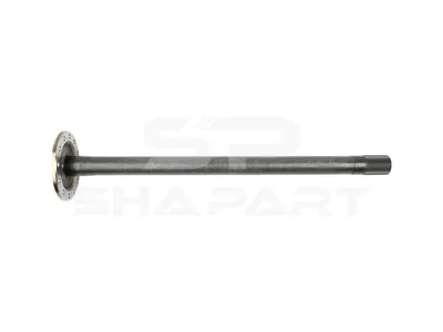 2.35008 Drive shaft, left, D1: 202 mm, D2: 55.4 mm, 12 bores, b: 15.1 mm, P: 171 mm, L: 969 mm, 46 teeth